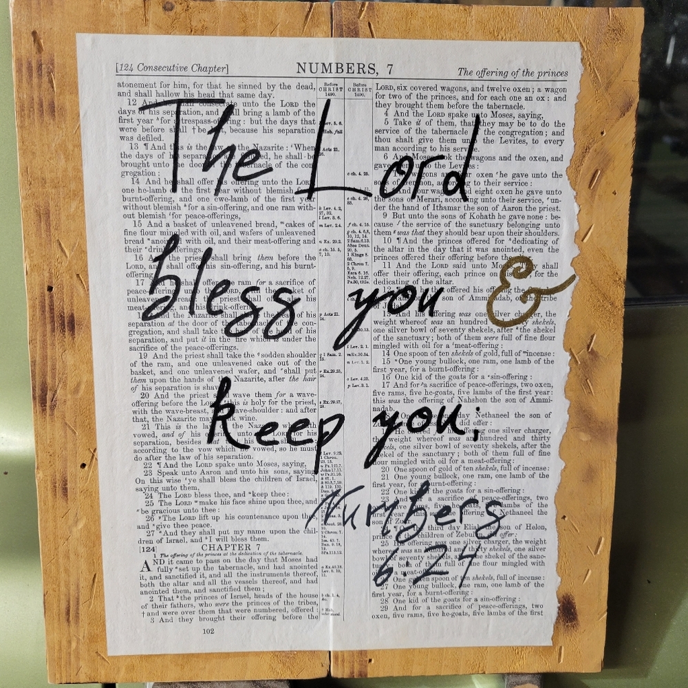Bible verse wall art Numbers 6:24